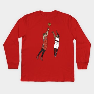 Damian Lillard Game Winner Vs. Houston Kids Long Sleeve T-Shirt